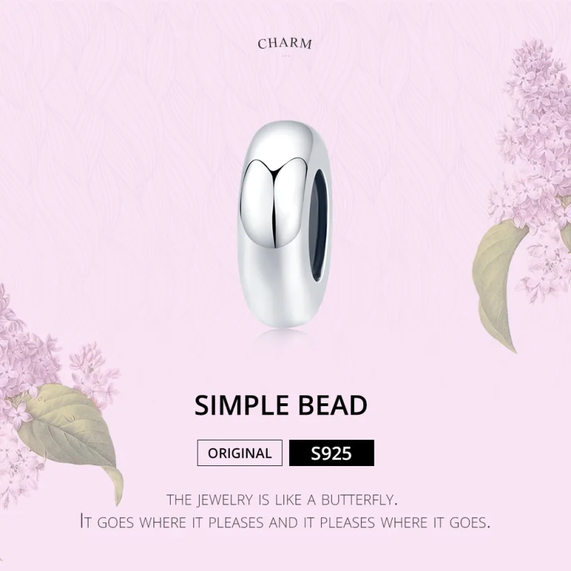 (image for) Pandora Style Silver Simple Spacer Charm - SCC1450 - View 6