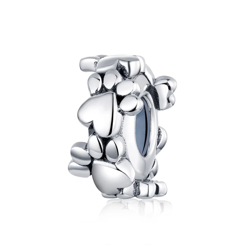 (image for) Pandora Style Silver Sweet Hearts Spacer Charm - SCC1504 - Product Image