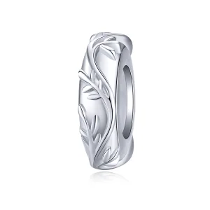 (image for) Pandora Style Silver Vine Leaf Spacer Charm - BSC142