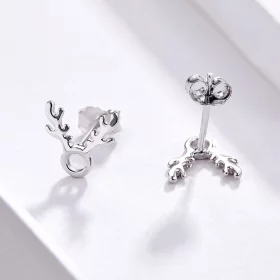 Pandora Style Antlers Stud Earrings - BSE116 Pandora Style Antlers Stud Earrings - BSE116