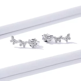Pandora Style Butterfly Fly Stud Earrings - BSE377 Pandora Style Butterfly Fly Stud Earrings - BSE377