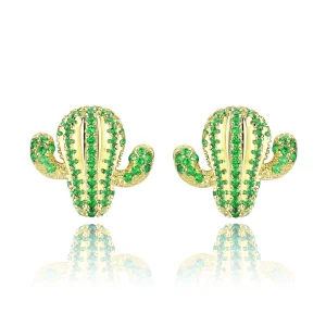 (image for) Pandora Style Cactus Stud Earrings - BSE013