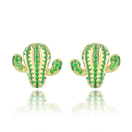 Pandora Style Cactus Stud Earrings - BSE013