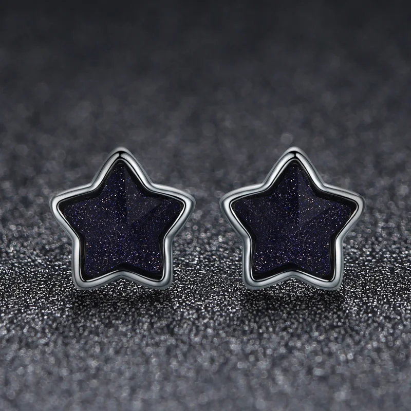 (image for) Pandora Style Call of The Stars Stud Earrings - VSE057 - View 2