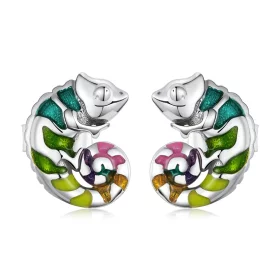 Pandora Style Chameleon Stud Earrings - BSE587