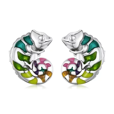 Pandora Style Chameleon Stud Earrings - BSE587