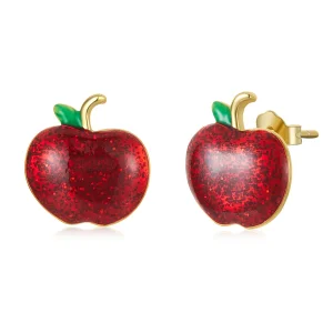(image for) Pandora Style Christmas Apples Stud Earrings - SCE1314