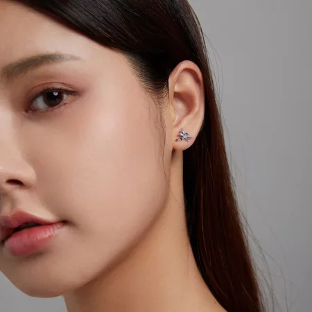 Pandora Style Colorful Dragonfly Stud Earrings - BSE515