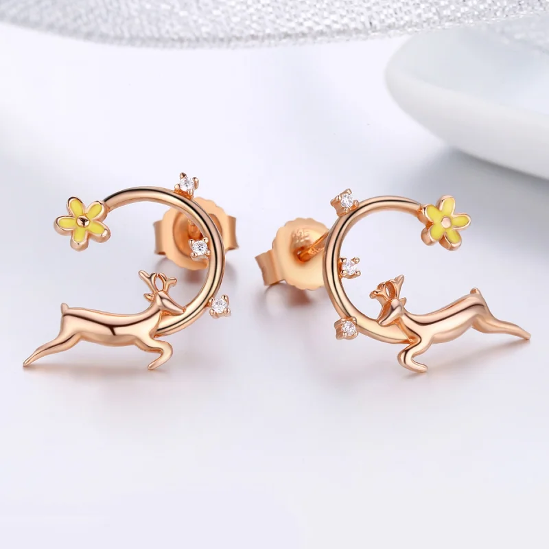 (image for) Pandora Style Compete Stud Earrings - BSE014 - View 3