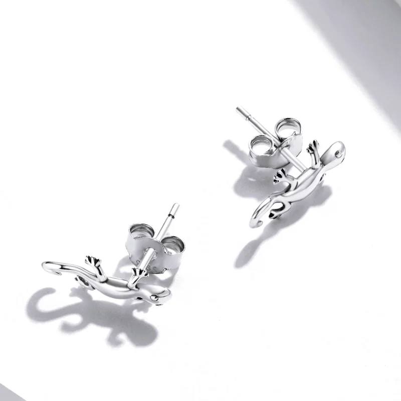(image for) Pandora Style Creative Gecko Stud Earrings - SCE1292 - View 4