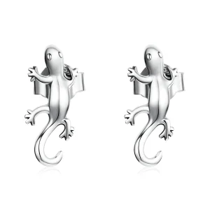 (image for) Pandora Style Creative Gecko Stud Earrings - SCE1292