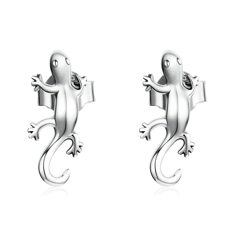 (image for) Pandora Style Creative Gecko Stud Earrings - SCE1292 - Product Image