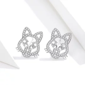 Pandora Style Cute and Cute Tiger Stud Earrings - SCE763 Pandora Style Cute and Cute Tiger Stud Earrings - SCE763