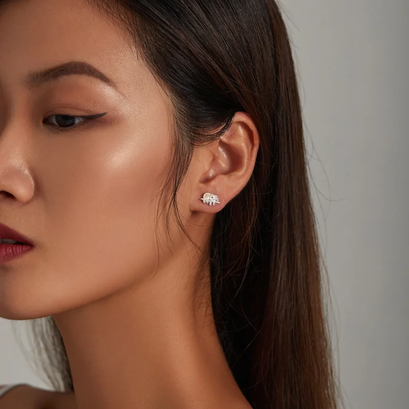 (image for) Pandora Style Cute Sloth Stud Earrings - SCE1280 - View 6