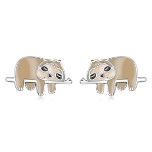 (image for) Pandora Style Cute Sloth Stud Earrings - SCE1280
