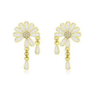 (image for) Pandora Style Daisy Stud Earrings - BSE159