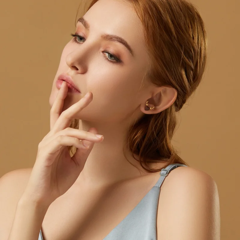 (image for) Pandora Style Deer Love Stud Earrings - BSE313 - View 8