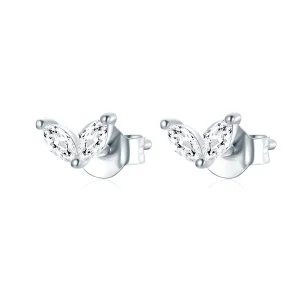 (image for) Pandora Style Delicate Butterfly Stud Earrings - SCE1240-A
