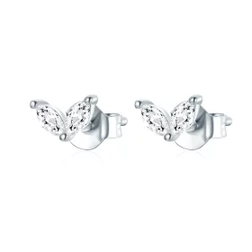 Pandora Style Delicate Butterfly Stud Earrings - SCE1240-A