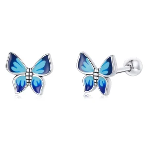 (image for) Pandora Style Delicate Butterfly Stud Earrings - SCE1285