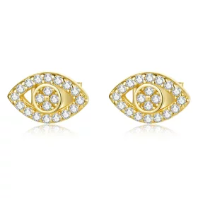 Pandora Style Devil Eye Stud Earrings - BSE518 Pandora Style Devil Eye Stud Earrings - BSE518