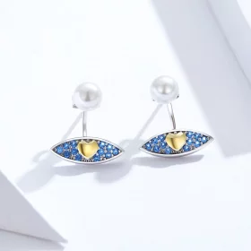 Pandora Style Devil Eye Stud Earrings - SCE822 Pandora Style Devil Eye Stud Earrings - SCE822