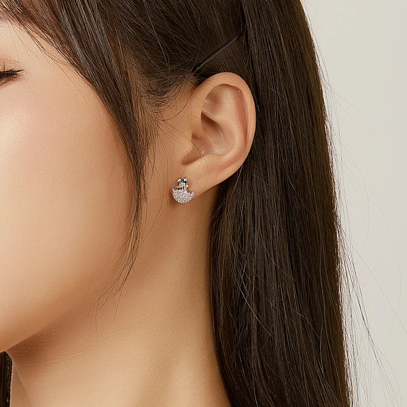 (image for) Pandora Style Dinosaur Baby Stud Earrings - BSE354 - View 7