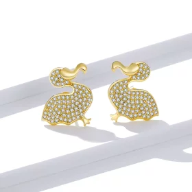 Pandora Style Dodo Bird Stud Earrings - BSE370 Pandora Style Dodo Bird Stud Earrings - BSE370