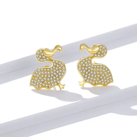 Pandora Style Dodo Bird Stud Earrings - BSE370