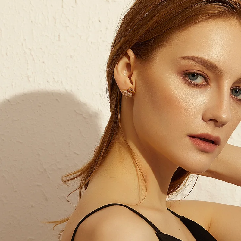 (image for) Pandora Style Dodo Bird Stud Earrings - BSE370 - View 10