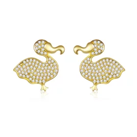 Pandora Style Dodo Bird Stud Earrings - BSE370