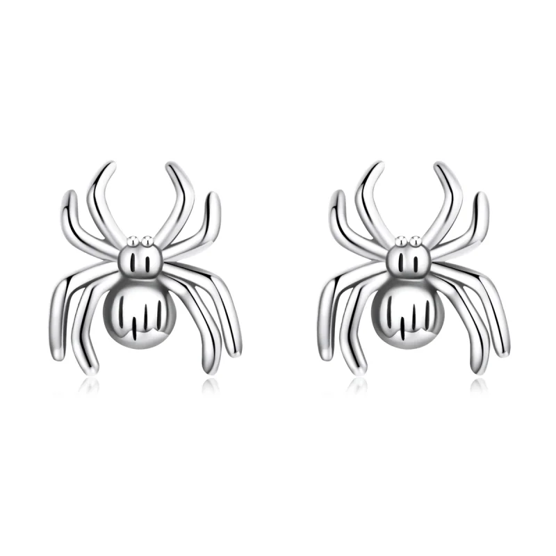 (image for) Pandora Style Eight-Legged Spider Stud Earrings - SCE1290 - Product Image
