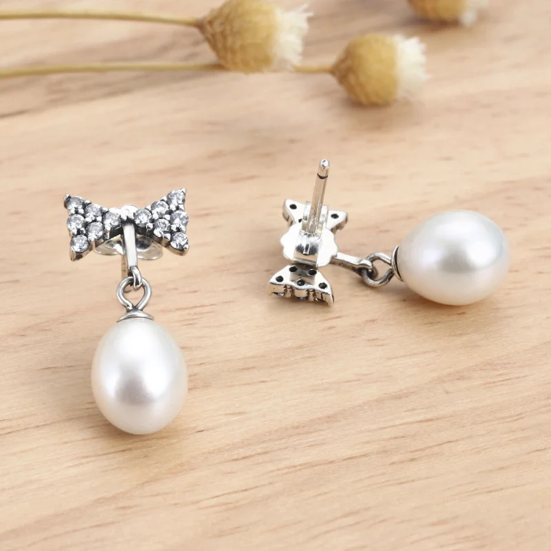 (image for) Pandora Style Elegant Light Stud Earrings - VSE101 - View 5