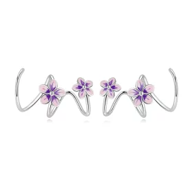 Pandora Style Flowers Stud Earrings - SCE1462 Pandora Style Flowers Stud Earrings - SCE1462