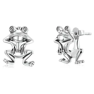 (image for) Pandora Style Funny Frog Stud Earrings - SCE1324