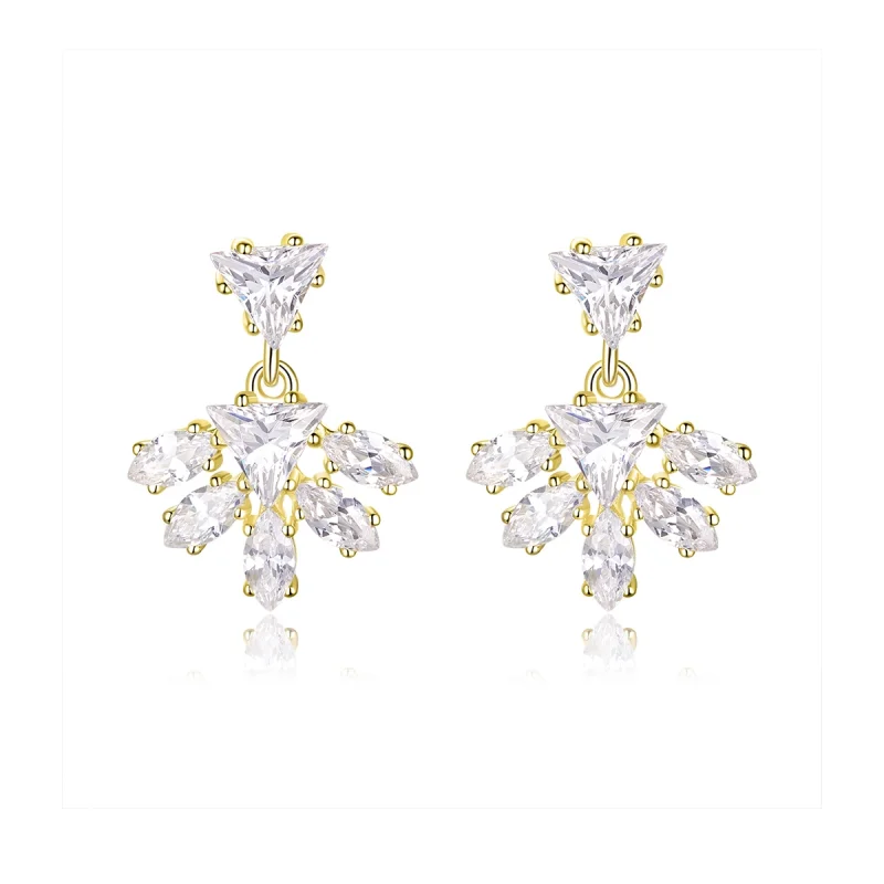 (image for) Pandora Style Golden Memories Stud Earrings - BSE226 - Product Image