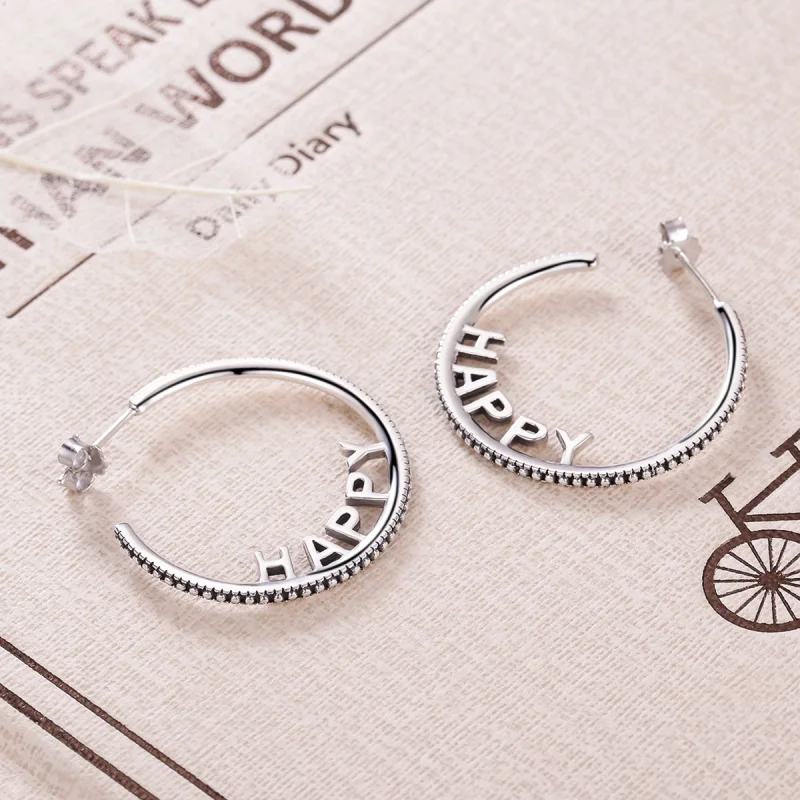 (image for) Pandora Style Happy Wishes Stud Earrings - VSE087 - View 4