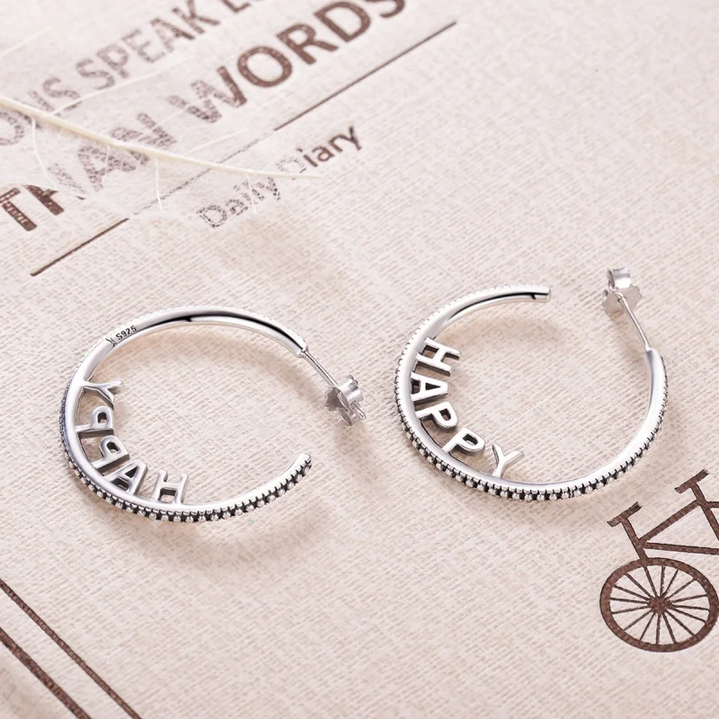 (image for) Pandora Style Happy Wishes Stud Earrings - VSE087 - View 5