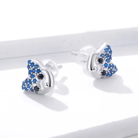Pandora Style Husky Stud Earrings - BSE356