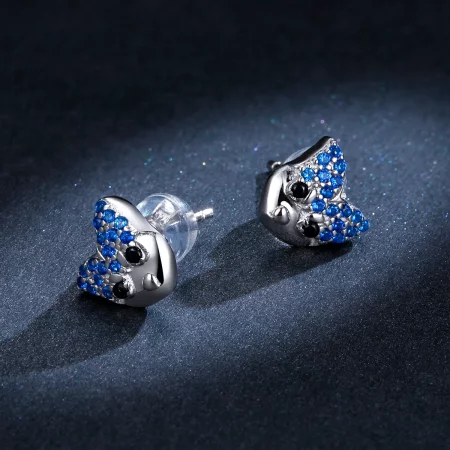 Pandora Style Husky Stud Earrings - BSE356