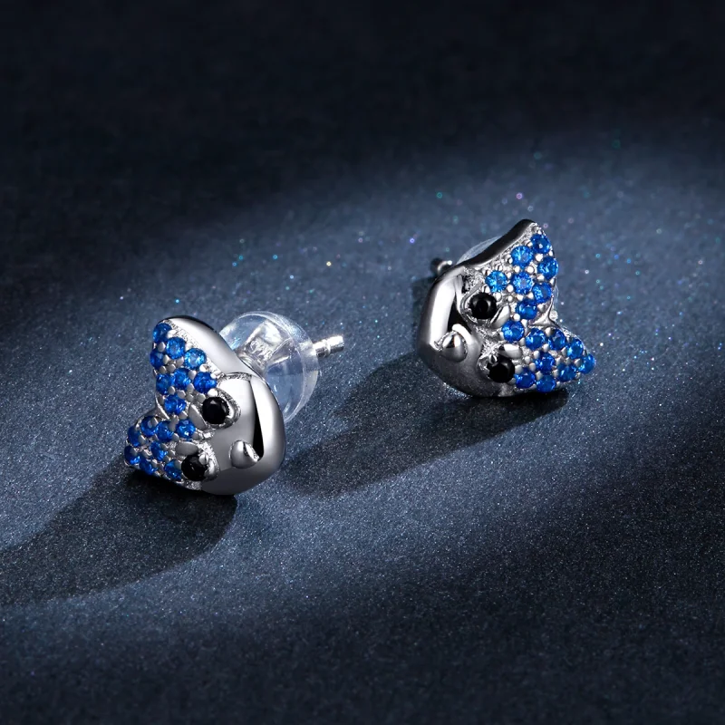 (image for) Pandora Style Husky Stud Earrings - BSE356 - View 5