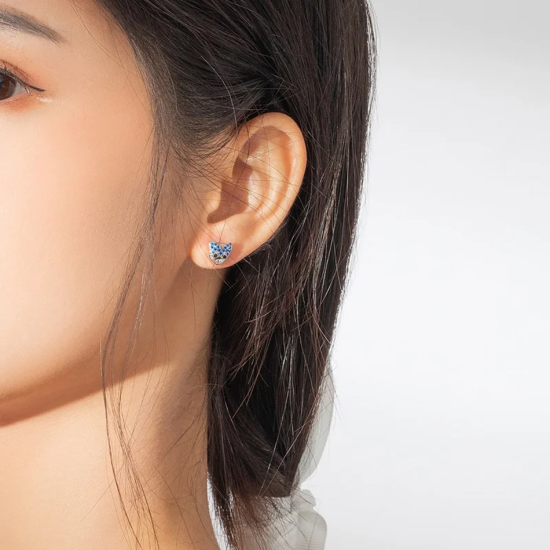 (image for) Pandora Style Husky Stud Earrings - BSE356 - View 6