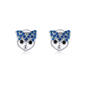 Pandora Style Husky Stud Earrings - BSE356