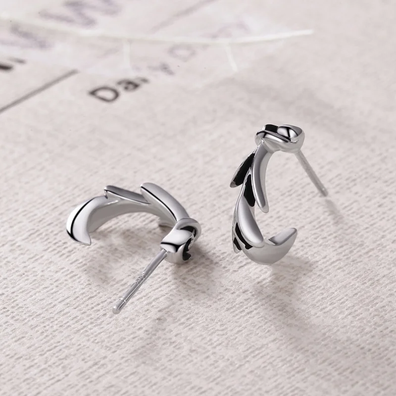 (image for) Pandora Style Impressionism Stud Earrings - VSE050 - View 3