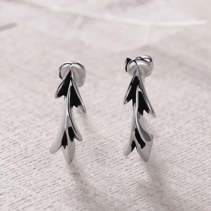 (image for) Pandora Style Impressionism Stud Earrings - VSE050 - View 4