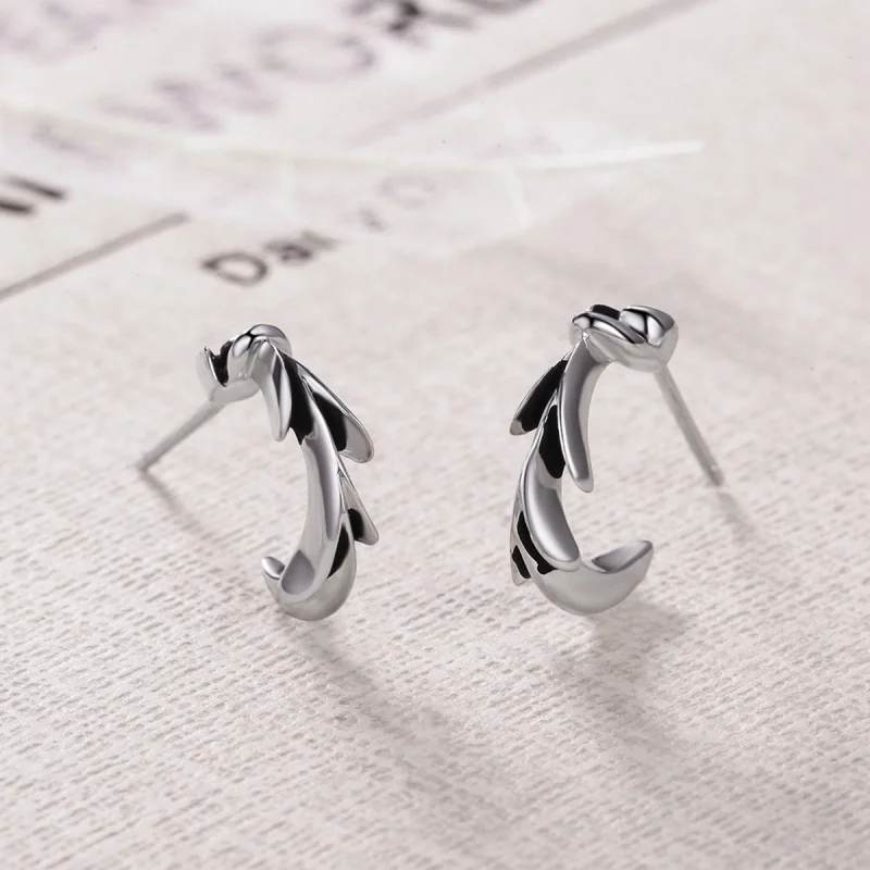 (image for) Pandora Style Impressionism Stud Earrings - VSE050 - View 5