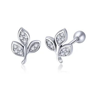 (image for) Pandora Style Listening to The Leaves Stud Earrings - SCE431