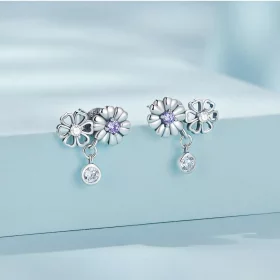 Pandora Style Little Daisy Stud Earrings - SCE1514 Pandora Style Little Daisy Stud Earrings - SCE1514