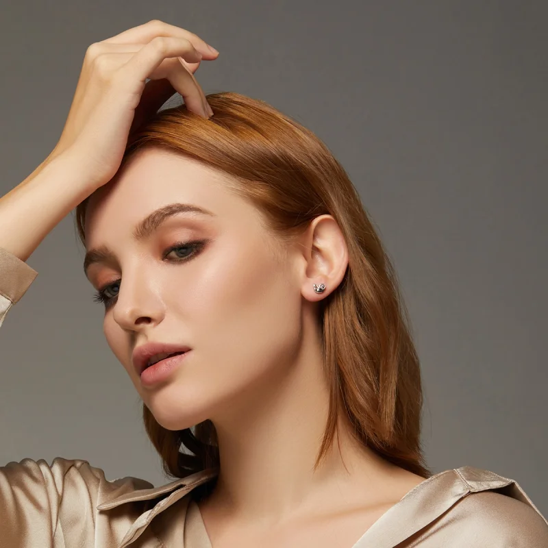 (image for) Pandora Style Little Sloth Stud Earrings - BSE303 - View 7