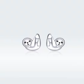 Pandora Style Little Sloth Stud Earrings - BSE303